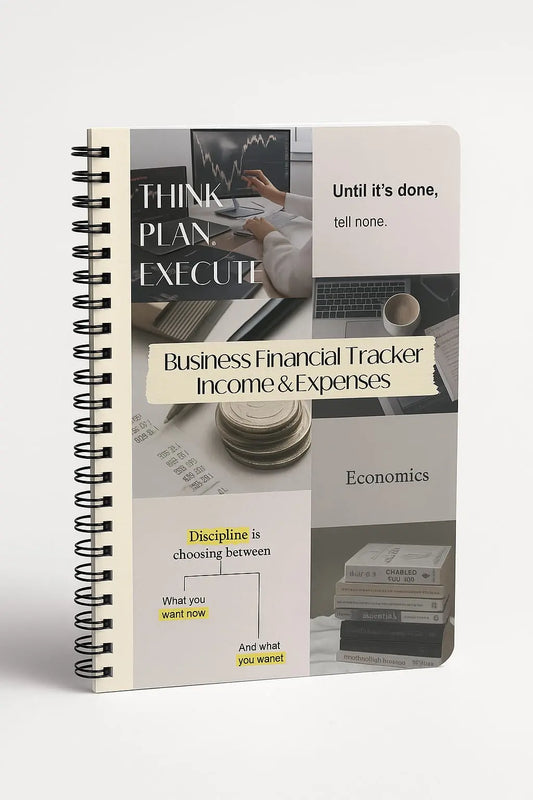 Entrepreneur Finance Organizer – Income, Expenses, Reflections & Goals - Oceanslashery