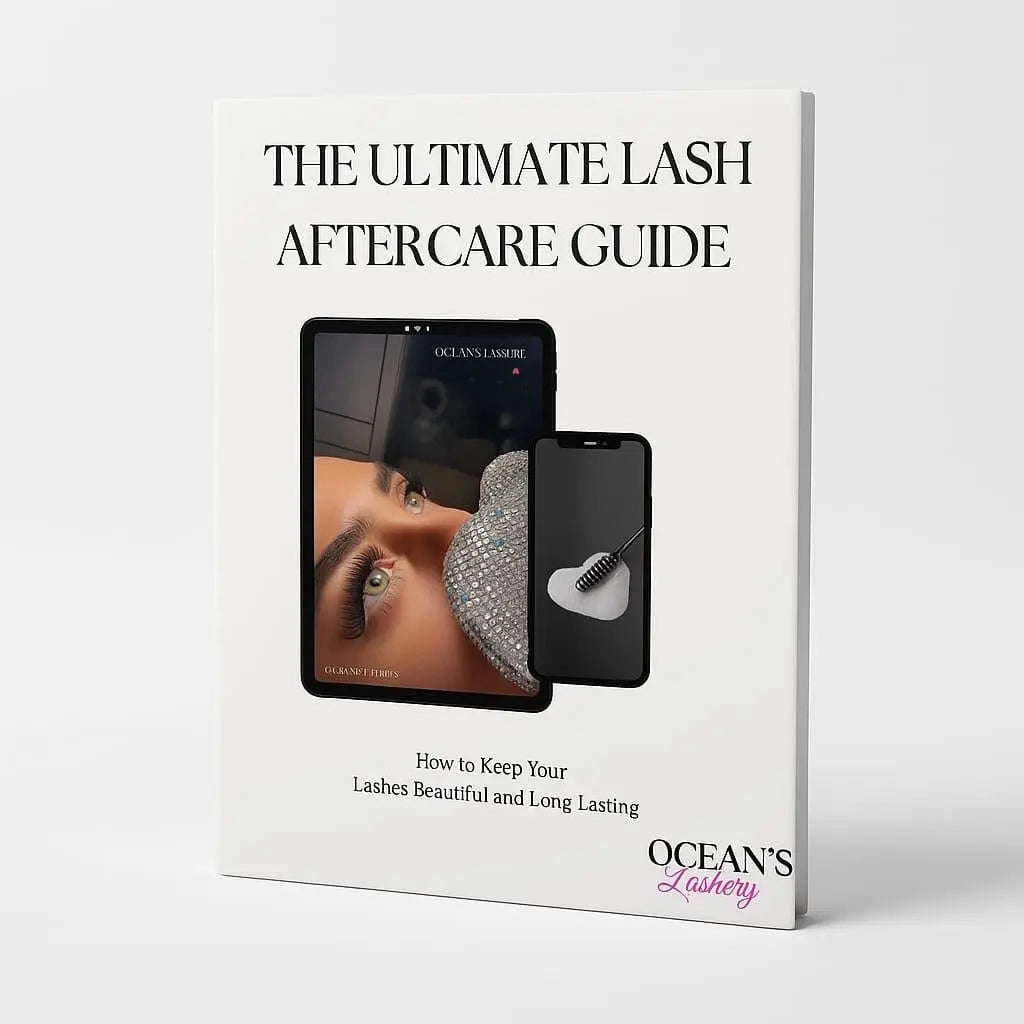 The Ultimate Lash Aftercare Guide | Editable Client Handout | Lash Extension Care Instructions | Instant Digital Download - Oceanslashery